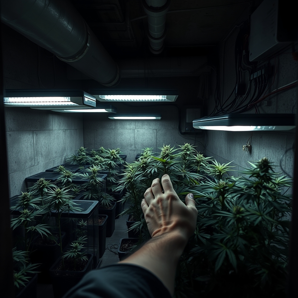 Detenido por usar un chalé alquilado en Madrid como plantación de 391 plantas de marihuana