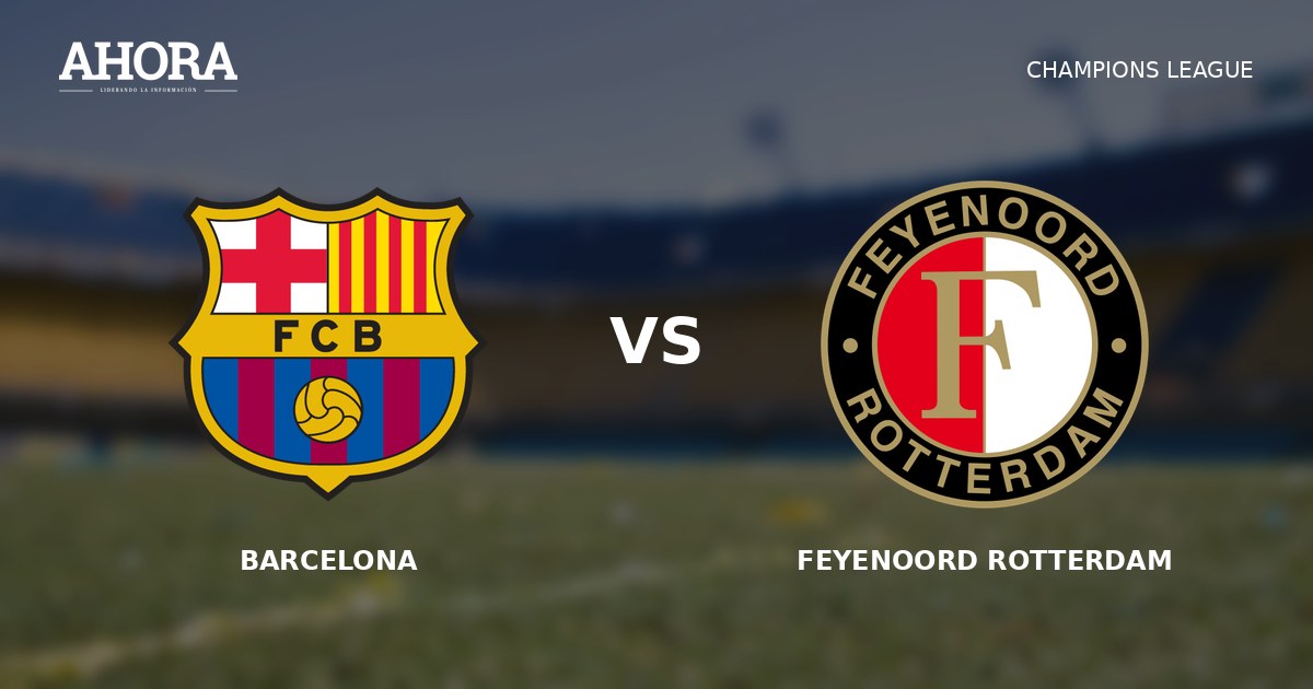 Barcelona vs. Feyenoord EN VIVO por Champions League: canal y streaming para ver el partido