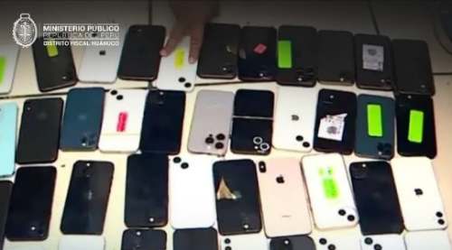 Incautan iPhone y AirPods sin procedencia acreditada en tres locales de Huánuco
