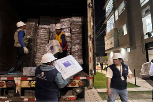ODPE Leoncio Prado recibe material electoral para los comicios del 4 de octubre