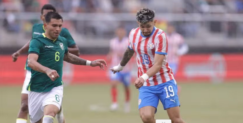 PARAGUAY VENCE A BOLIVIA CON DOBLETE DE ALMIRÓN