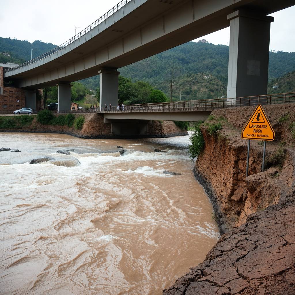 Advierten riesgo de deslizamiento y corte de la Carretera Central por crecida del Rímac