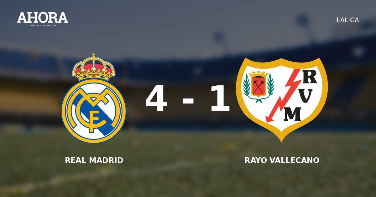 Real Madrid venció 4-1 al Rayo Vallecano en el Bernabéu por LaLiga