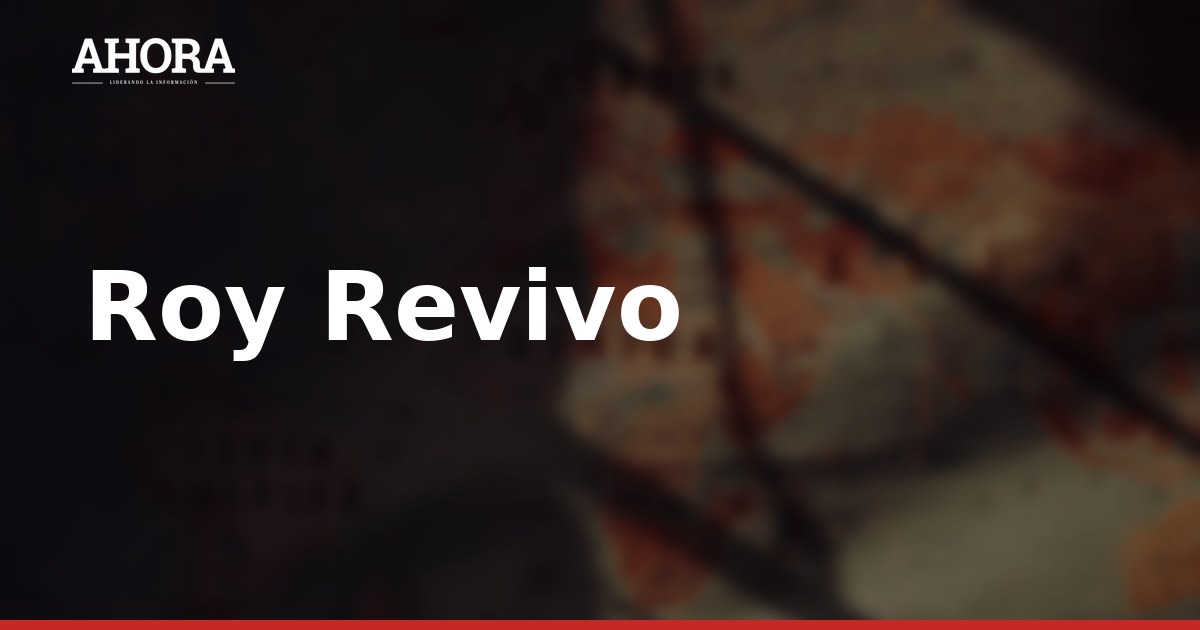 Roy Revivo: "Mi padre me ha pedido que sea mejor que él"