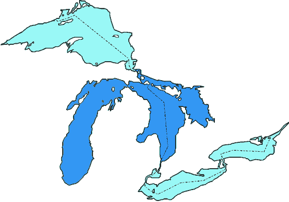 Google Maps muestra 'Lago América' en EE.UU. y 'Lago Ontario' en Canadá