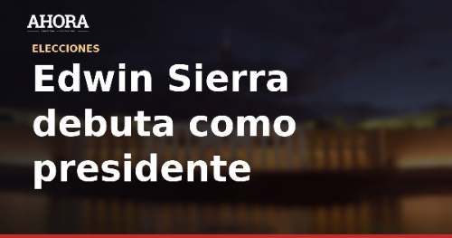 Edwin Sierra debuta como presidente de mesa en las Elecciones 2026