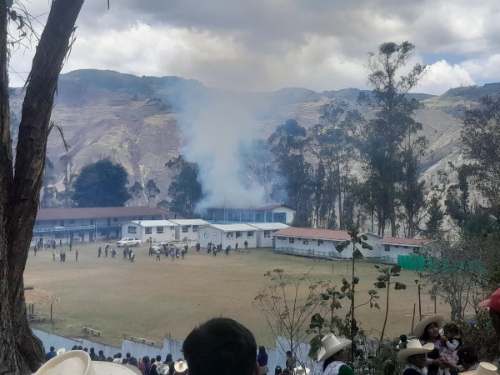 Incendio suspende votación en colegio de Sorochuco durante las Elecciones 2026