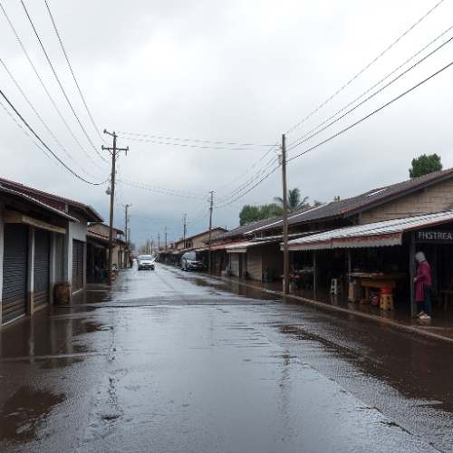 Lluvia de 20 minutos inunda calles de Tingo María y daña techos en Brisas del Huallaga