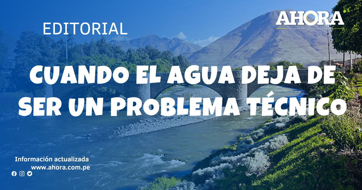 Cuando el agua deja de ser un problema técnico