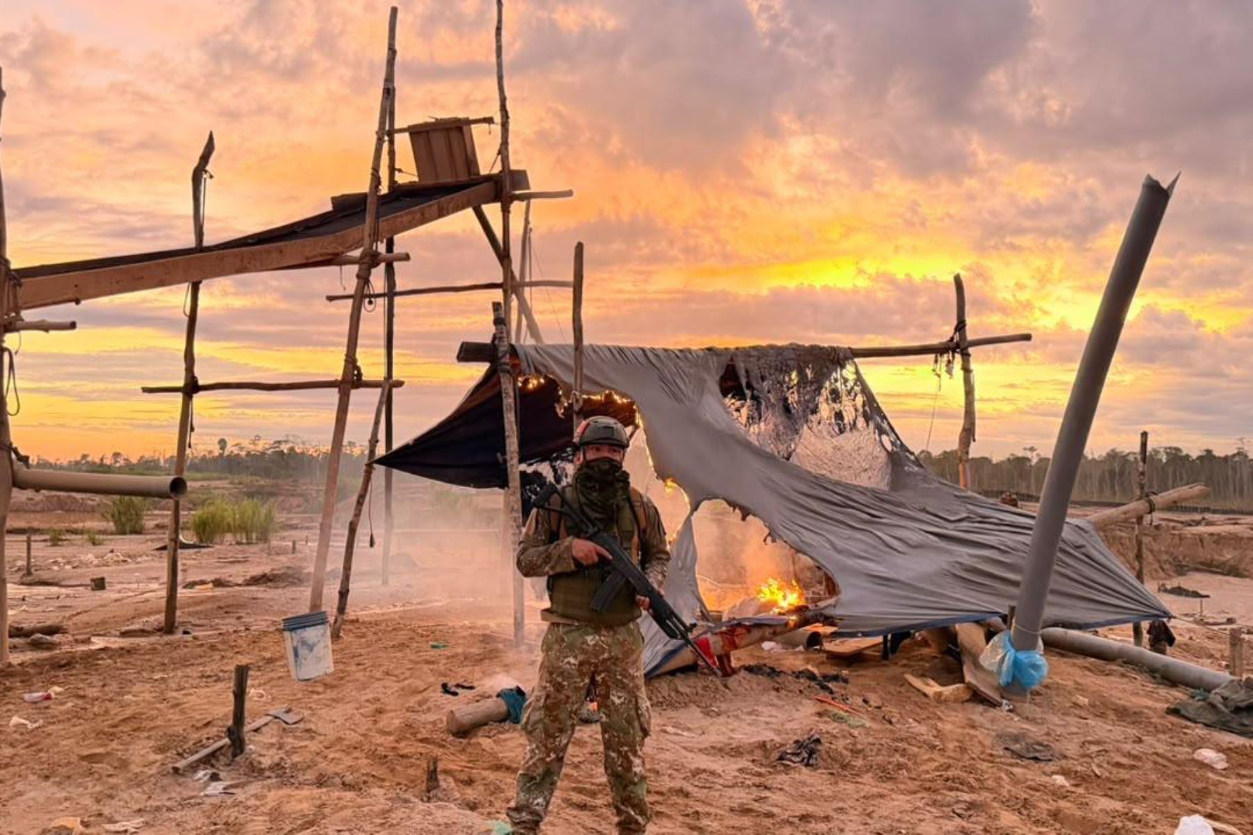 Madre de Dios: operativo en Inambari deja 95 campamentos intervenidos y afectación de S/ 20 millones