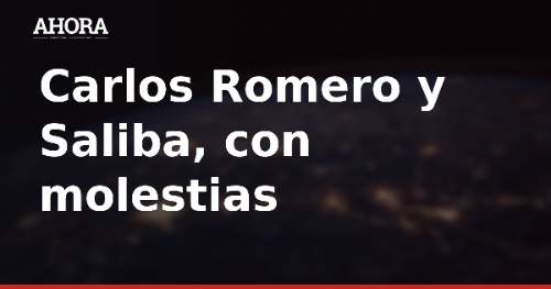 Carlos Romero y Saliba, con molestias, podrían ser baja en Mestalla