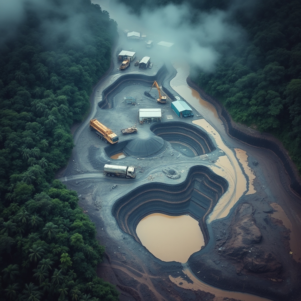 FAP detecta con satélite PerúSAT-1 236 dragas de minería ilegal en Madre de Dios