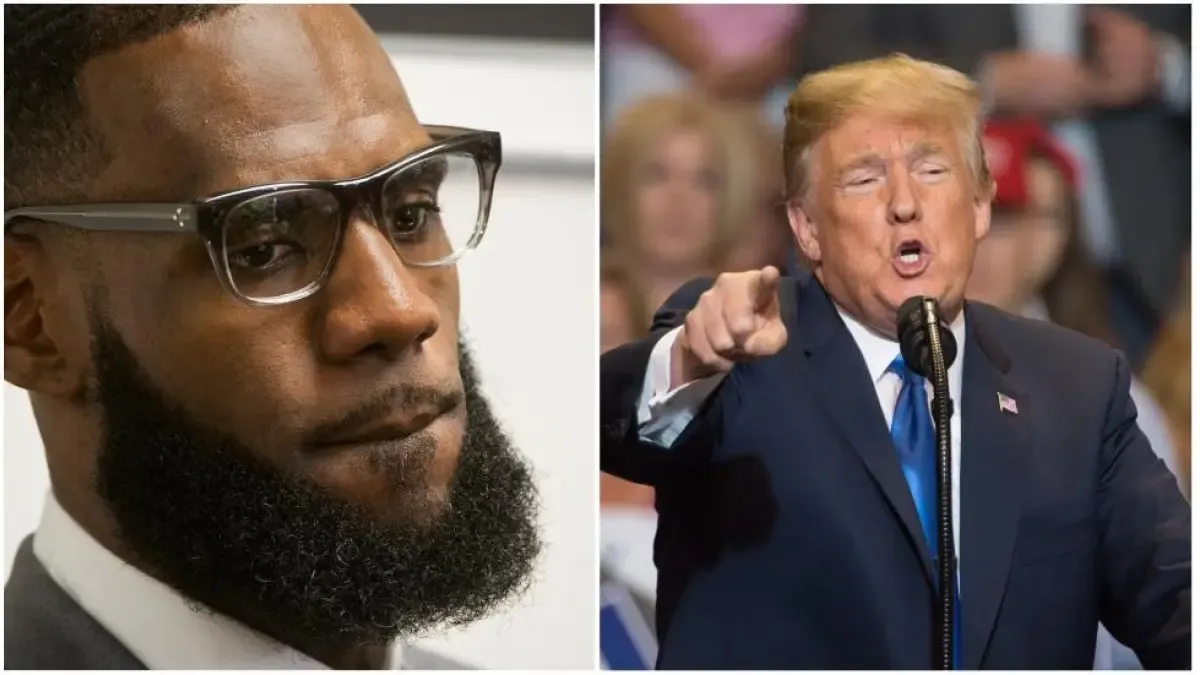 Trump acusa a LeBron James de faltar al respeto al himno en su debut con los 76ers