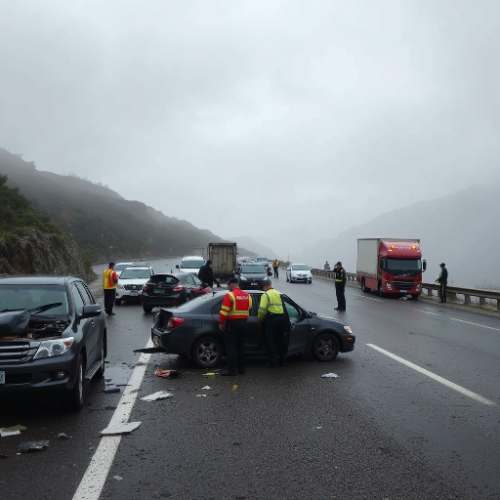 Choque múltiple en Huarochirí deja dos muertos y nueve heridos en la Carretera Central