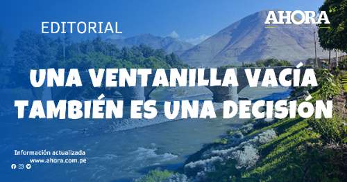 Una ventanilla vacía también es una decisión