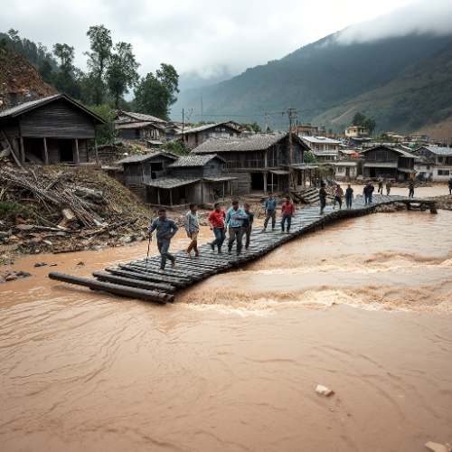 Nueva riada en Nepal arrasa 40 casas y deja cinco desaparecidos en Gorkha