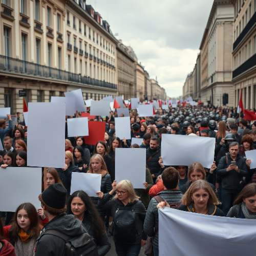 Protestas estudiantiles en Francia cumplen un mes y confluyen con sindicatos
