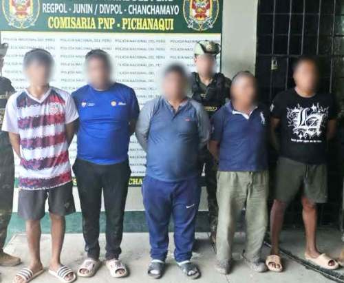 Operativo en Chanchamayo deja cinco detenidos por minería ilegal