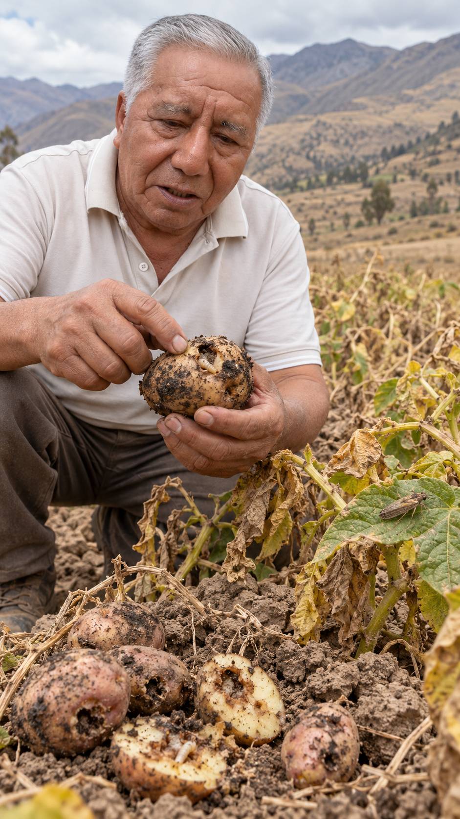 Sequía hasta diciembre y polilla guatemalteca ponen en riesgo papa de Huánuco; Alejandro Mendoza