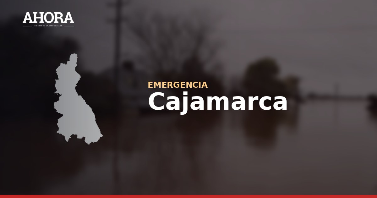 Indeci alerta activación de quebradas en siete regiones, Cajamarca y Piura en rojo