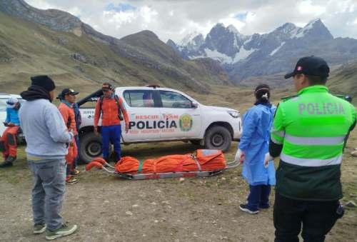 Hallan sin vida a turista australiano que desapareció en ruta a la cordillera Huayhuash
