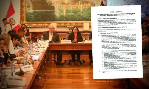 Comisión de Constitución limita facultades del Ejecutivo a seguridad ciudadana y El Niño