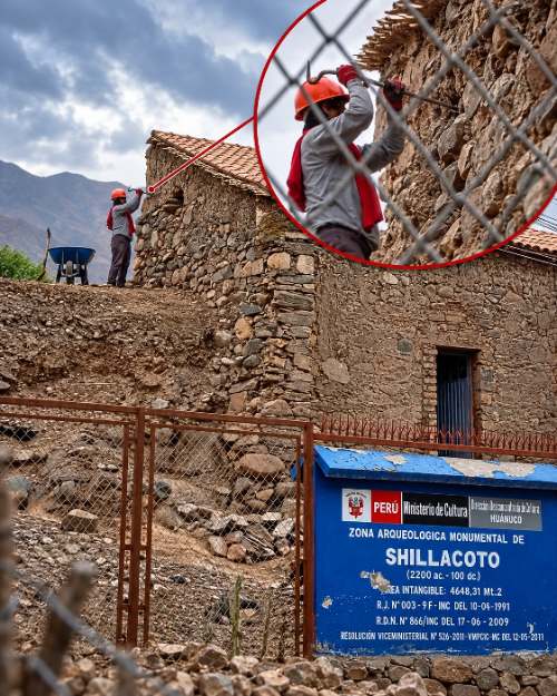 En vivo: Trabajador hace obras dentro de zona arqueológica de Shillacoto, en Huánuco