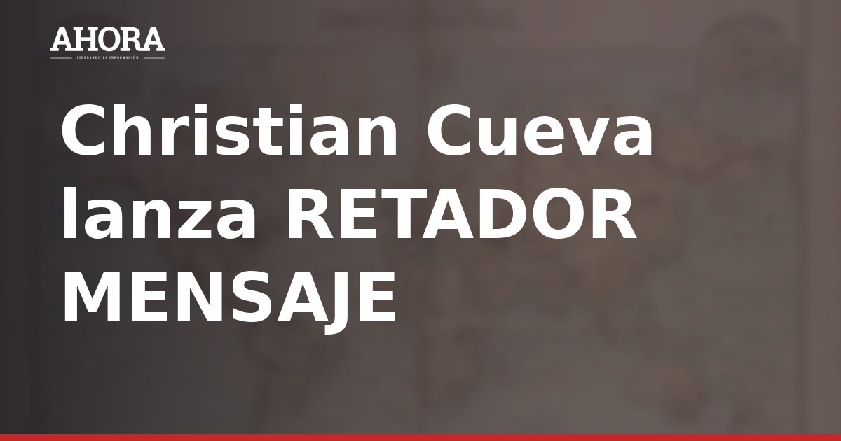 Christian Cueva afirma que pagó los S/80.000 a Pamela López y admite no tener recibo