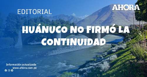 Huánuco no firmó la continuidad