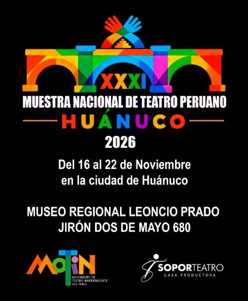 Muestra Nacional de Teatro no se suspende y llega a Huánuco el 16 de noviembre