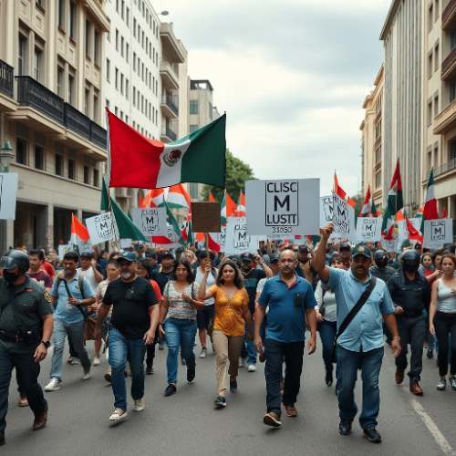 Sheinbaum mantiene 66% de aprobación pese a 3.277 protestas en CDMX en 2026