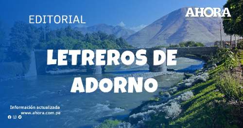 Letreros de adorno