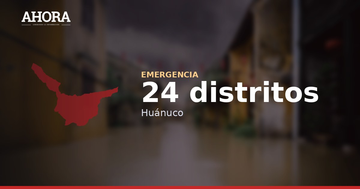 Gobierno declara en emergencia 24 distritos de Huánuco por déficit hídrico