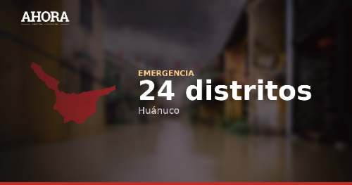 Gobierno declara en emergencia 24 distritos de Huánuco por déficit hídrico