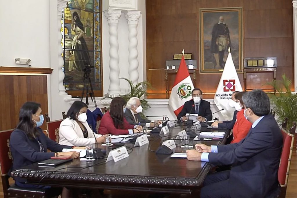 Presidente lidera reunión del Acuerdo Nacional que verá temas del Pacto Perú