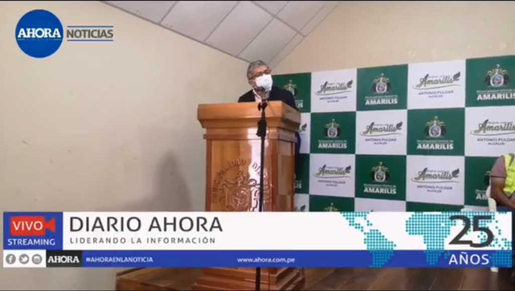 Alcalde de Amarilis presenta propuesta sobre uso de plasma para tratar COVID-19