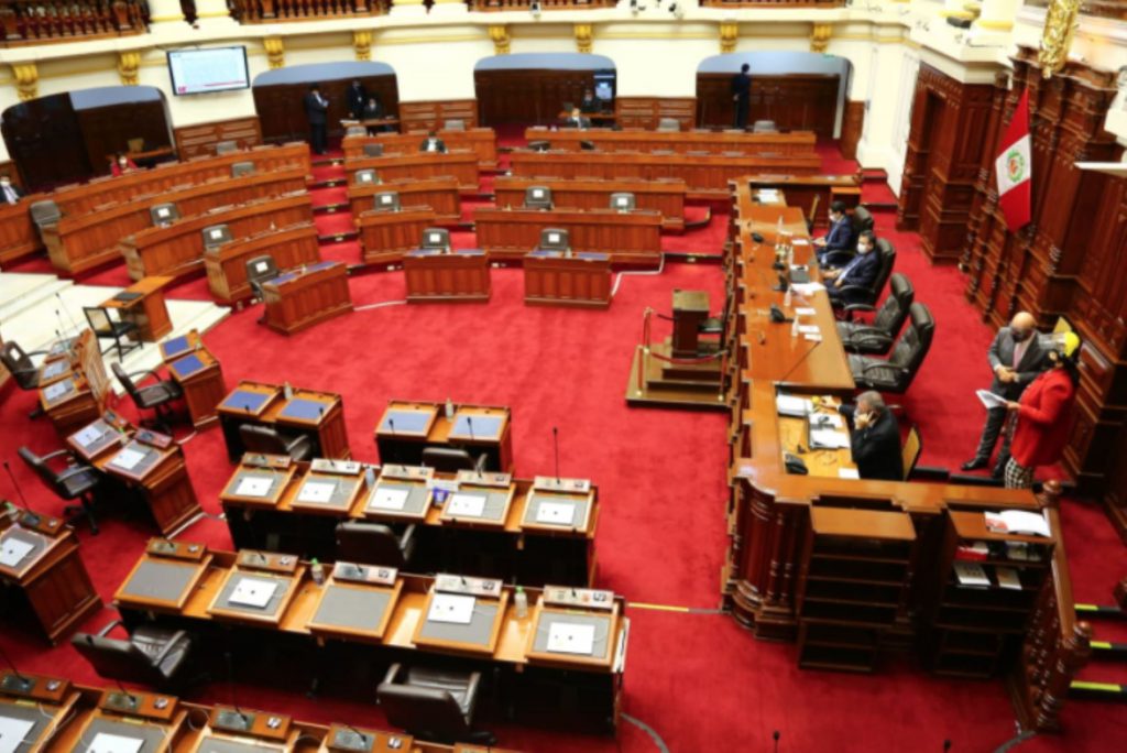 Congreso de la República levanta sesión del pleno