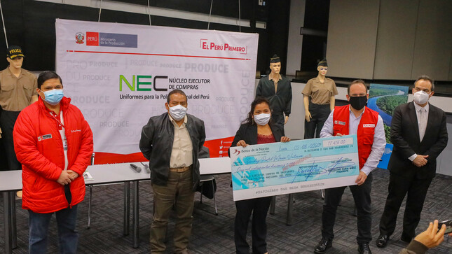 Produce adelantó 9.4 millones de soles a mypes para producir prendas policiales