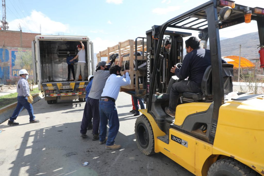 Llegada de la planta de oxígeno