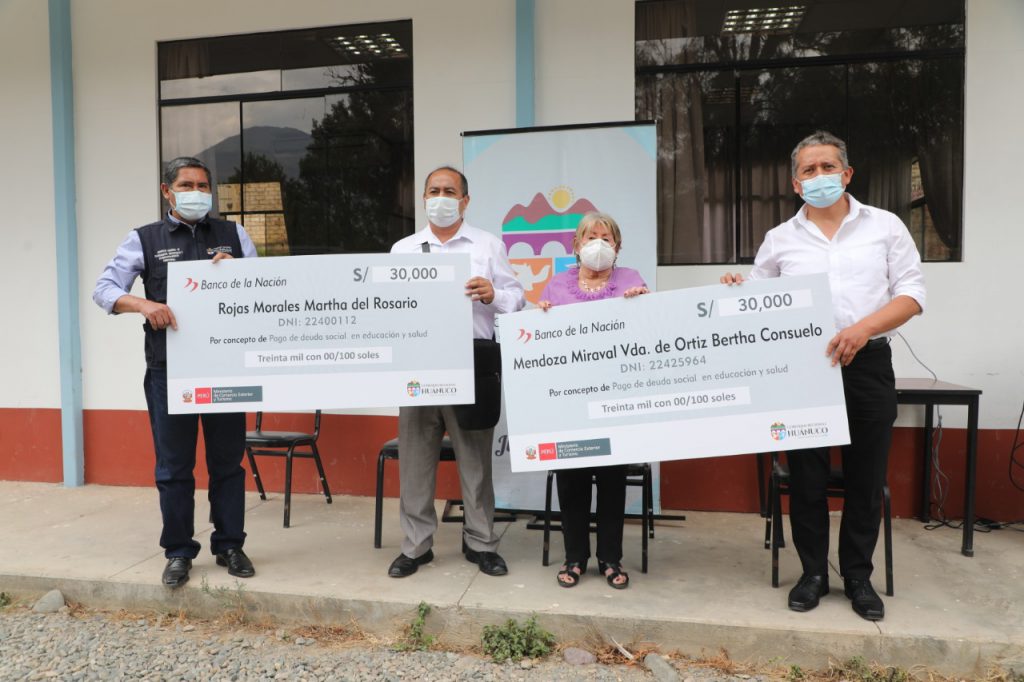 Gobierno regional entrega doce millones de deuda