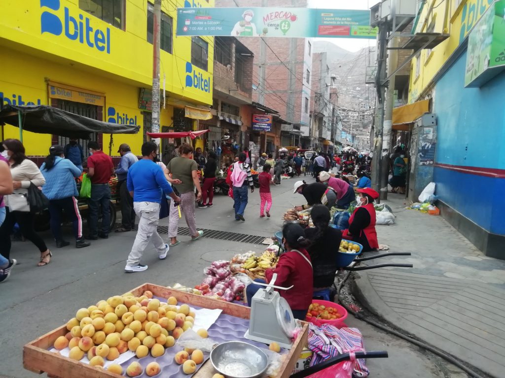 Movilidad comercial al inicio de la recuperación económica en Huánuco
