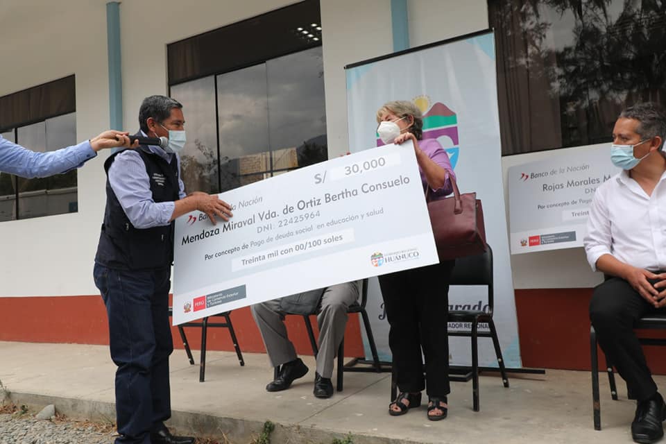 El Gobierno de Huánuco destinará 54 millones para deuda social