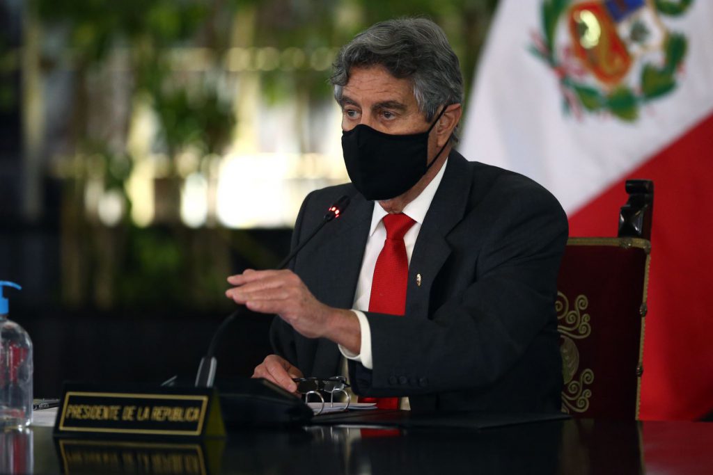 Presidente Francisco Sagasti lidera sesión del Consejo de Ministros