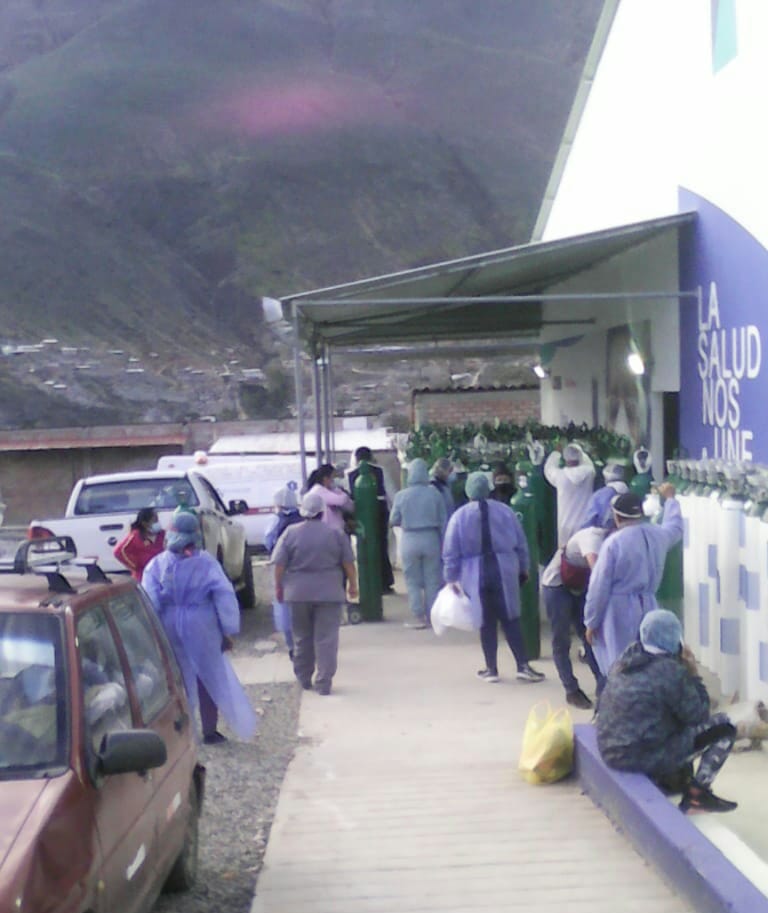 Disputa por balones de oxígeno en el hospital Valdizán