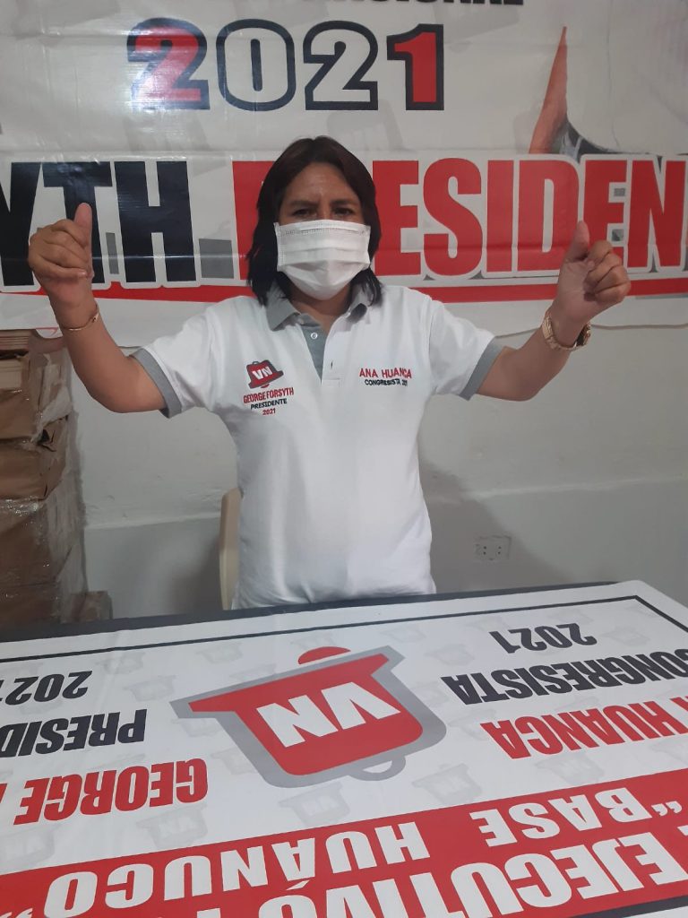 Ana Huanca busca un curul en el Congreso por Victoria Nacional