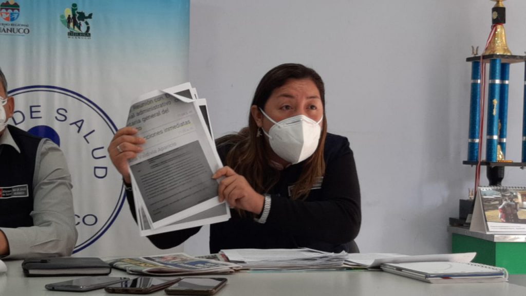 Emily Rodil Zevallos, jefa de Recurso Humanos de la Red de Salud Huánuco