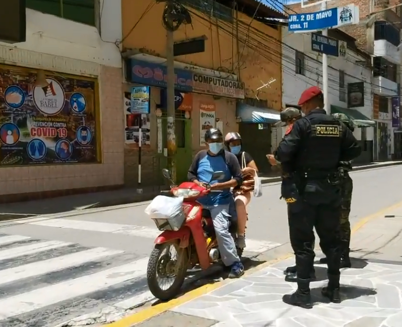 Ejército y Policía se desplegaron en Huánuco para hacer cumplir el confinamiento