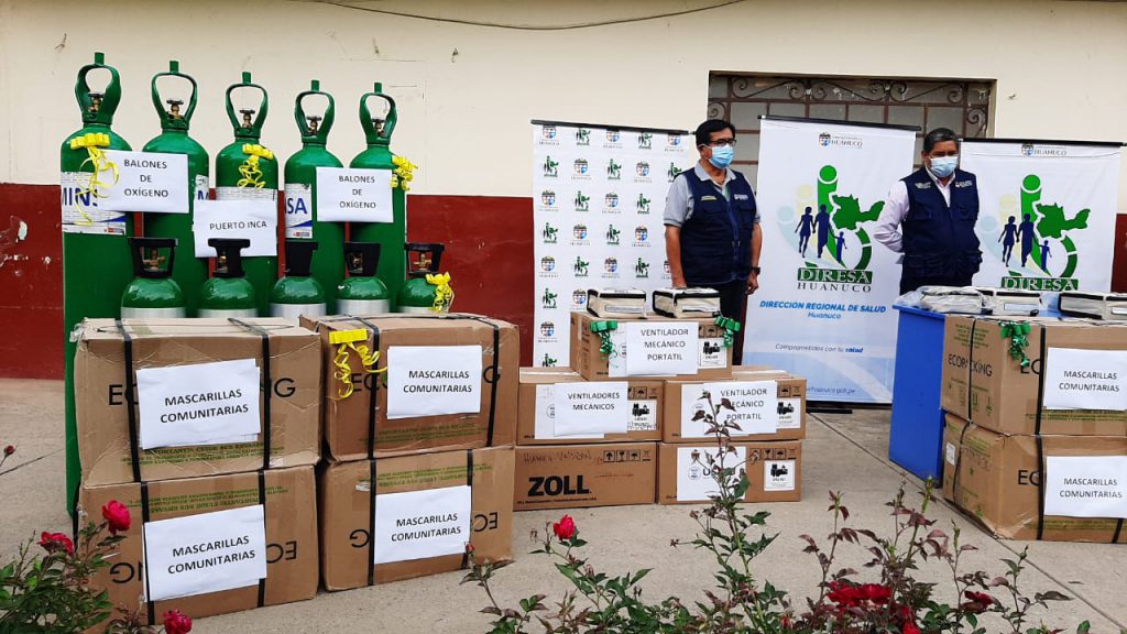 Entregan equipos médicos a Huánuco, Leoncio Prado y Puerto Inca