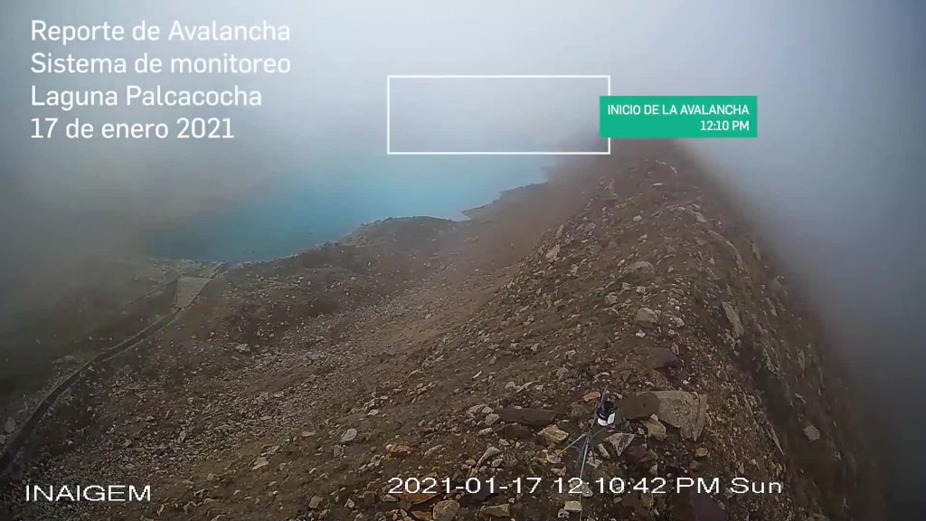 Captan en cámara avalancha en laguna de Áncash