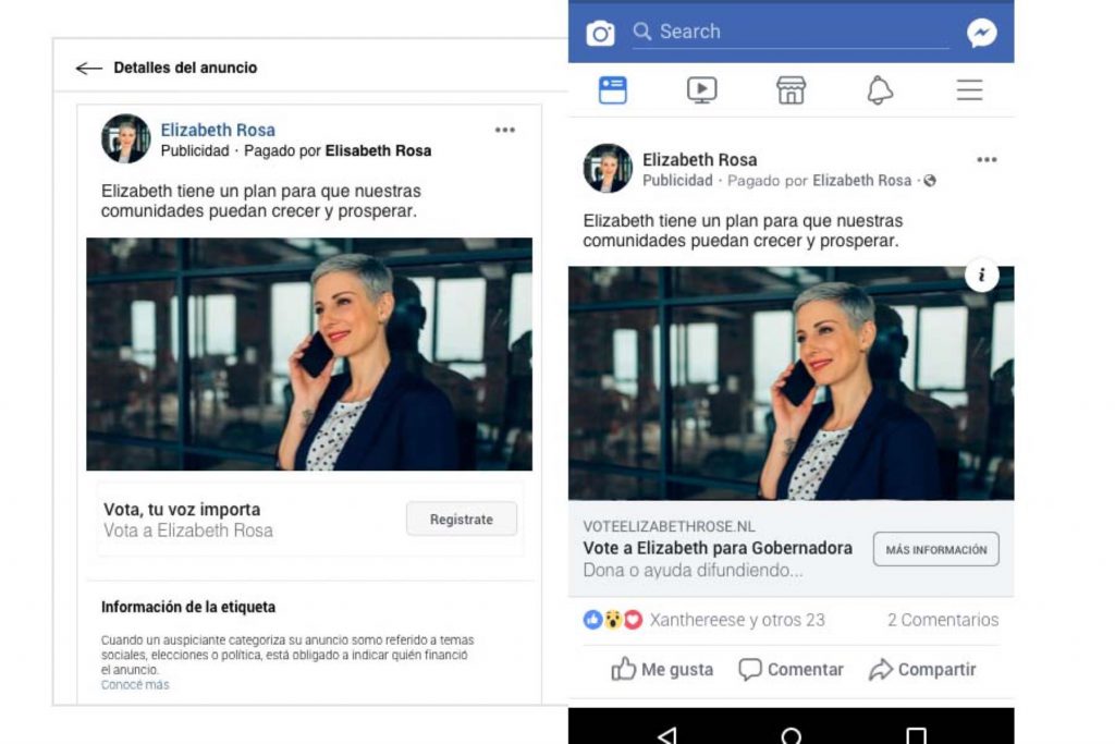 Identidad de anunciantes en campaña electoral será revelada en Facebook